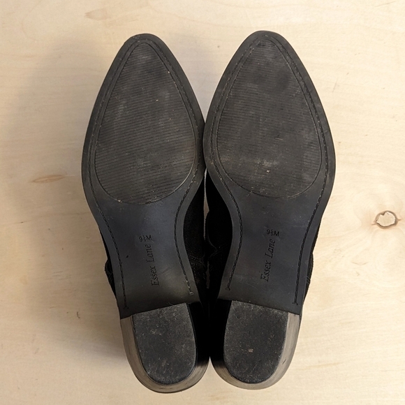 Essex Lane Nara Black Suede Bootie Boots - Picture 7 of 13